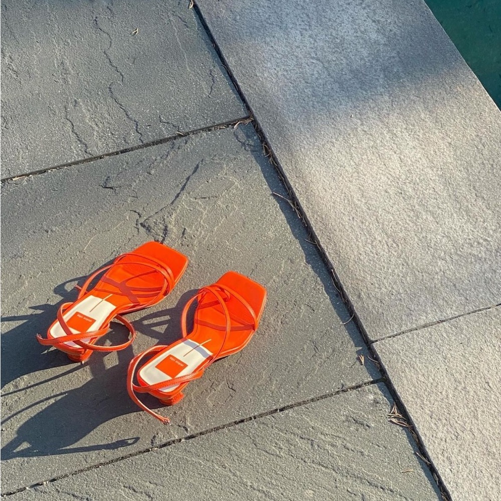 Dolce Vita Orange Strappy Heels